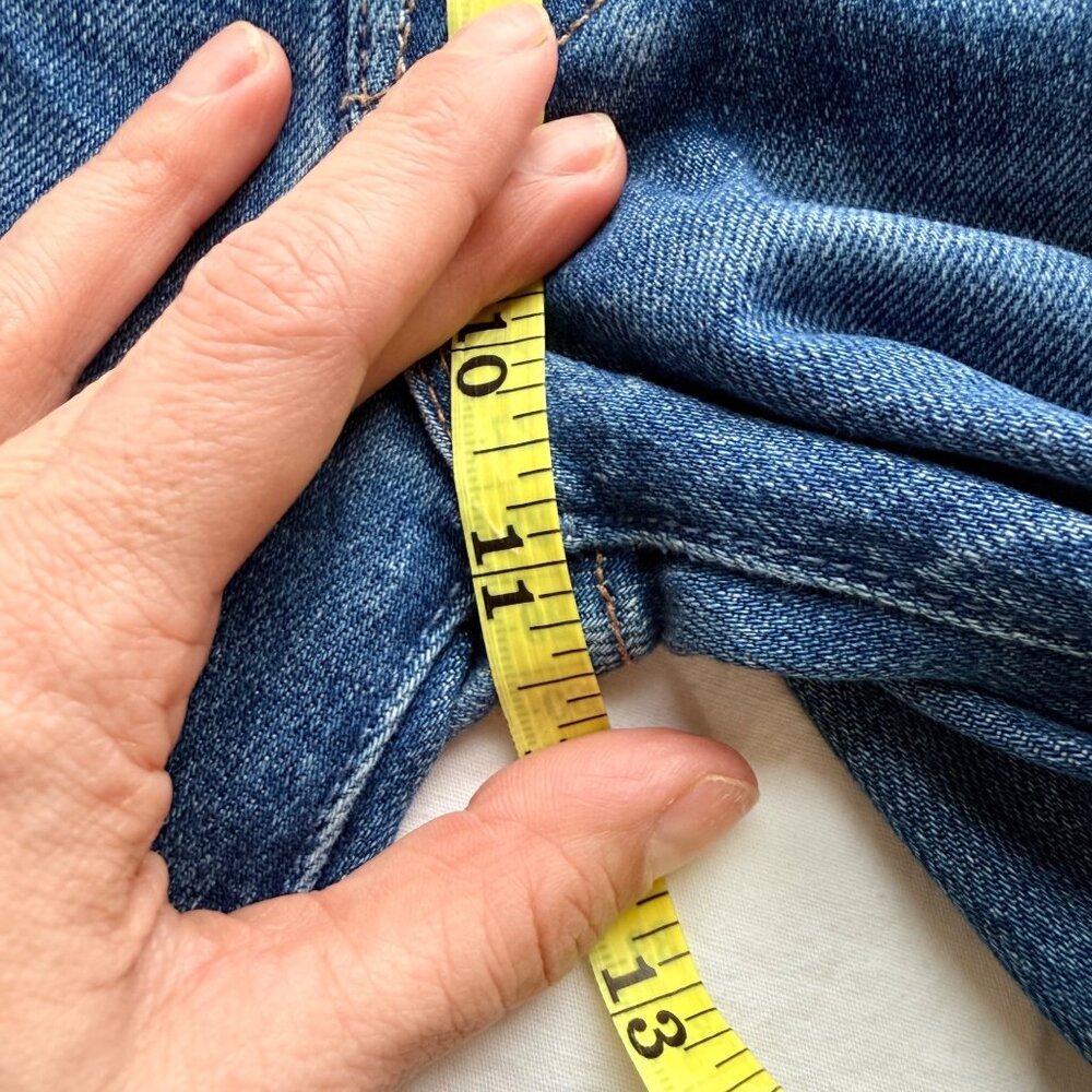 Mother Denim High-Waisted Straight-Leg Jeans sz 27 The Rambler Sneak - Picture 10 of 12